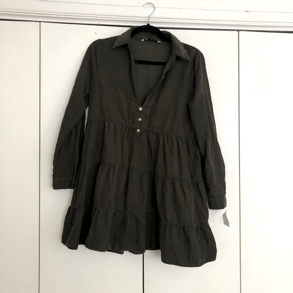 Babydoll Corduroy Dress